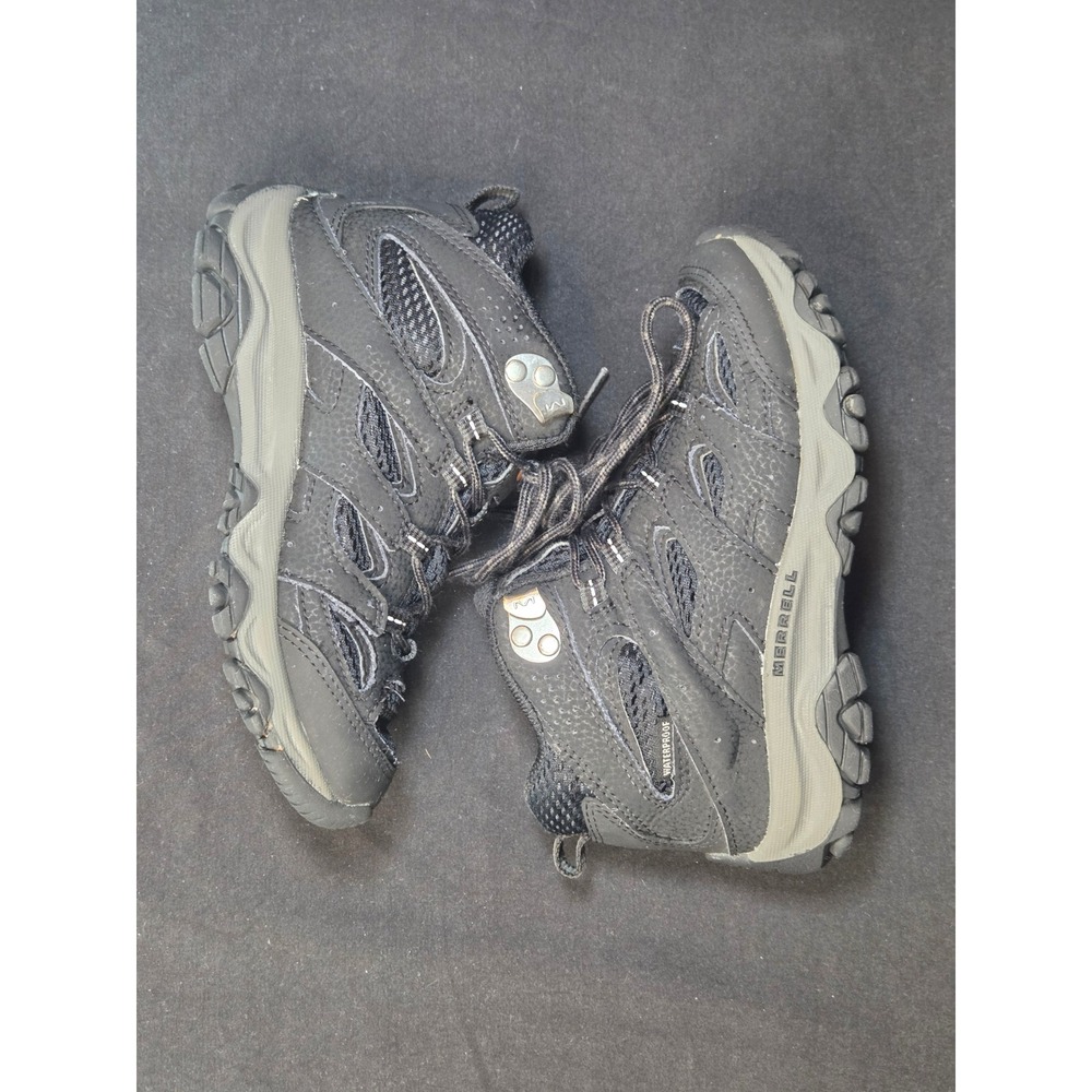 Merrell Moab FST Waterproof Kids Hiking Boots Black Grey MK265702‎ Size 13M